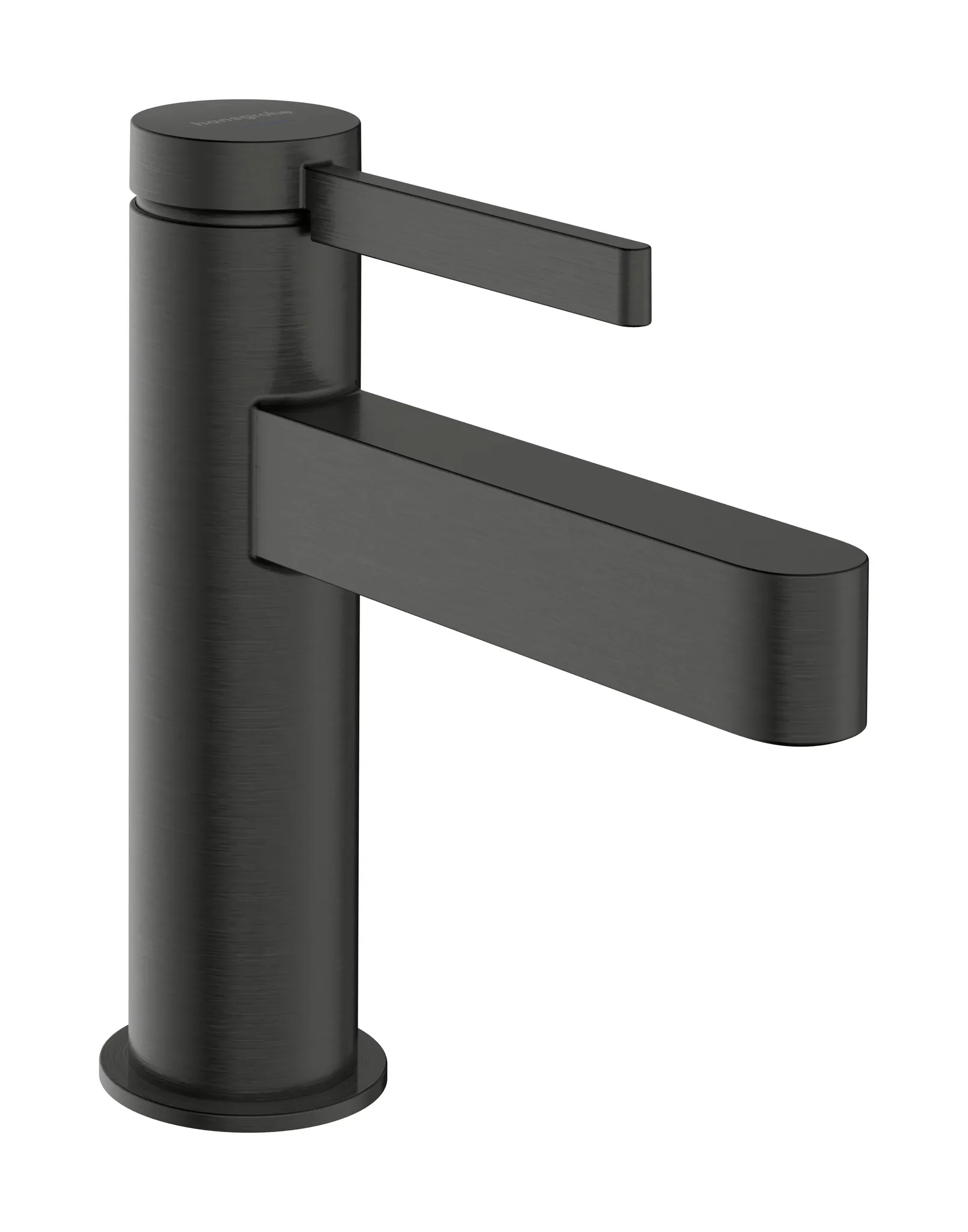 Hansgrohe Finoris Standventil 100, Hebelgriff, Brushed Black Chrome, Auslaufhöhe 92 mm, DN15, G 3/8 Anschlussschlauch Hansgrohe Finoris Standventil 100, Hebelgriff, Brushed Black Chrome, Auslaufhöhe 92 mm, DN15, G 3/8 Anschlussschlauch