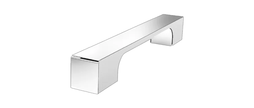 Griff-Nobler Purismus Avantgarde PLAZA Typ B,einzeln,chrom