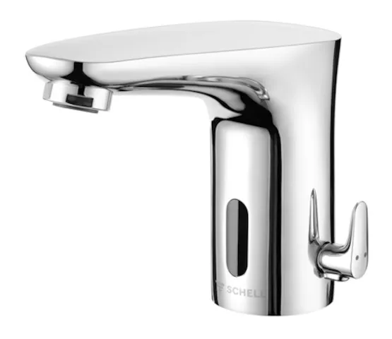 Waschtisch-Armatur MODUS E, Elektronisch, HD-M - Hochdruck Mischwasser, Infrarot, Steckernetzteil 6 VDC, 100 - 240 VAC, 50 - 60 Hz, 2x G 3/8 IG, chrom