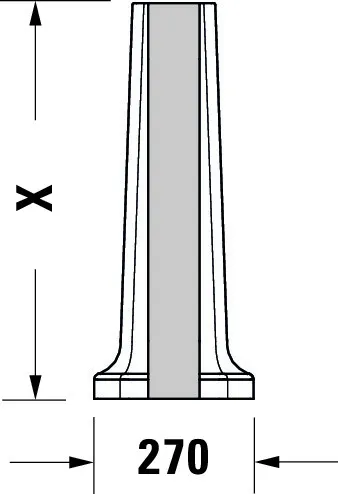 Standsäule 1930 für 043860, weiß Standsäule 1930 für 043860, weiß
