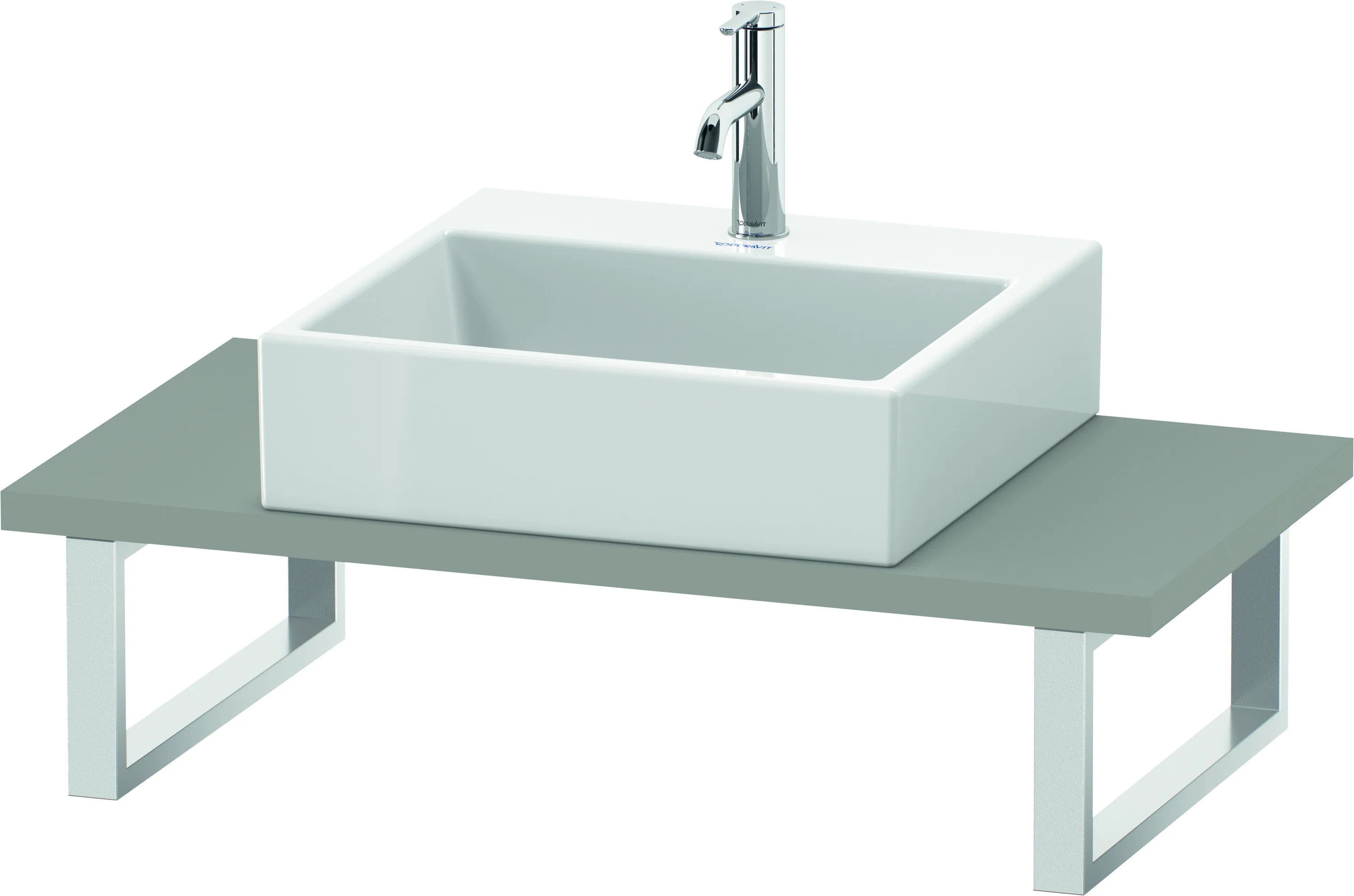Duravit Konsole „DuraStyle“, mittig in Betongrau Matt Duravit Konsole „DuraStyle“, mittig in Betongrau Matt