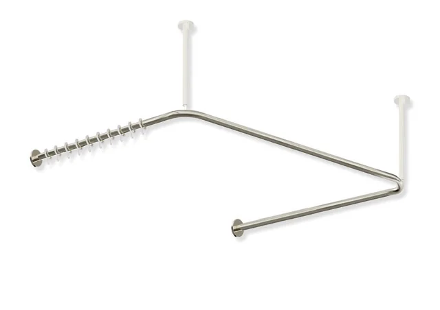 HEWI System 900 Vorhangstange, Edelstahl, PVD, 25 mm, 34 Ringe, WR HEWI System 900 Vorhangstange, Edelstahl, PVD, 25 mm, 34 Ringe, WR