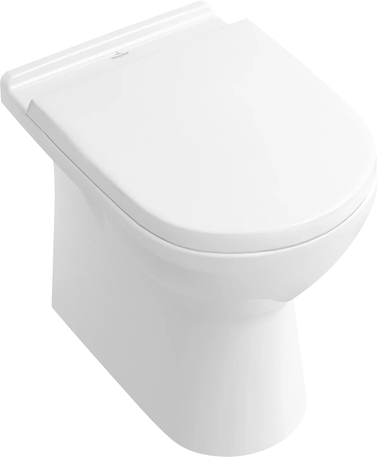 Tiefspül-WC O.novo 565710, 360 x 560 x 400 mm, Oval, bodenstehend, Abgang waagerecht, Weiß Alpin
