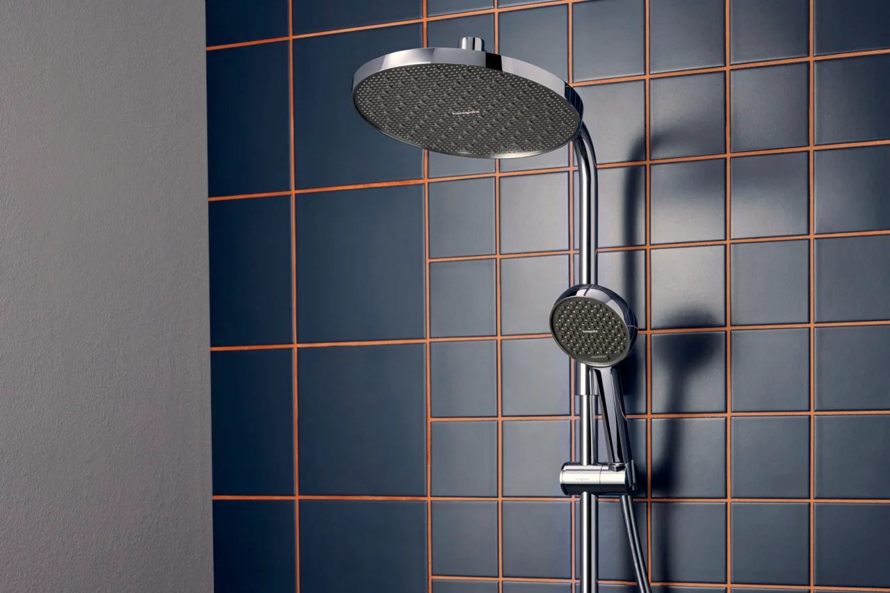 Hansgrohe Activera S Showerpipe 240 1jet EcoSmart mit Ecostat Fine Varia, Chrom