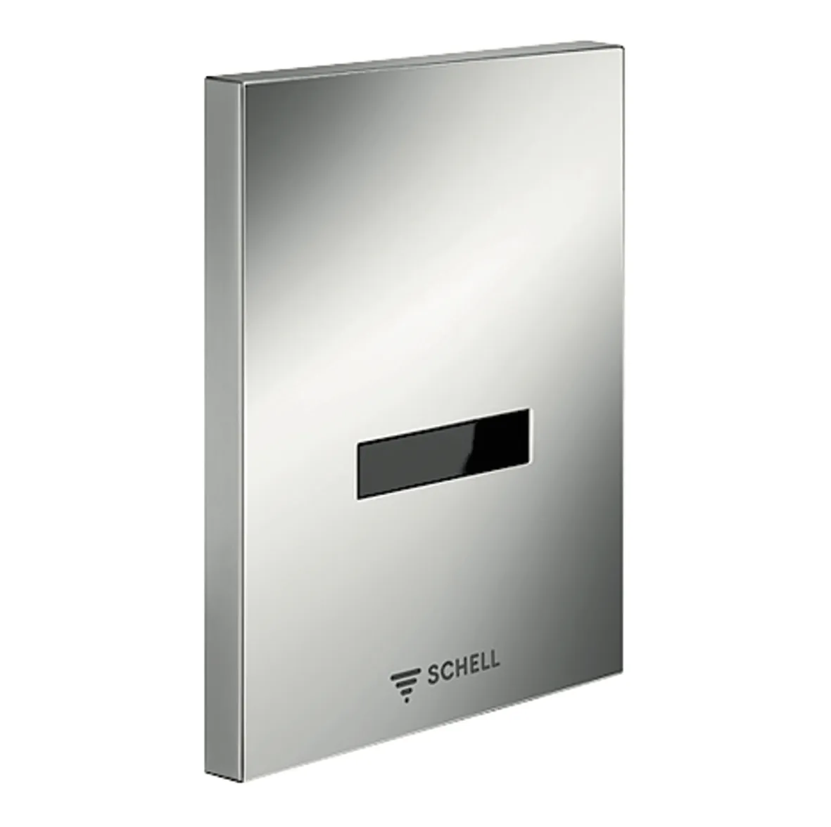 Urinalsteuerung EDITION E, Infrarot, Netzbetrieb, B 124 mm x H 153,5 mm x T 12 mm, Frontplatte chrom