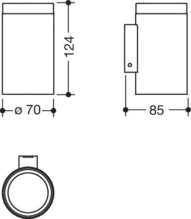 Glasbecher mit Halter, pulverbeschichtet weiß tiefmatt Glasbecher mit Halter, pulverbeschichtet weiß tiefmatt