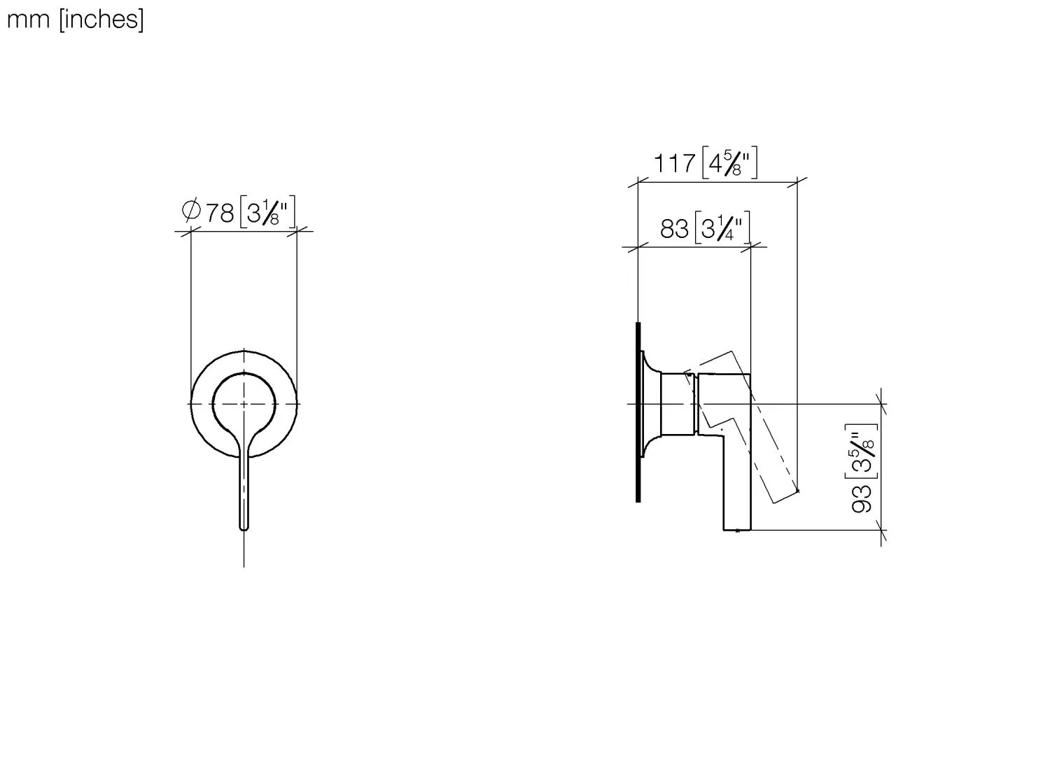 UP-Einhandbatterie mit Abdeckplatte VAIA Chrom 36060809 UP-Einhandbatterie mit Abdeckplatte VAIA Chrom 36060809