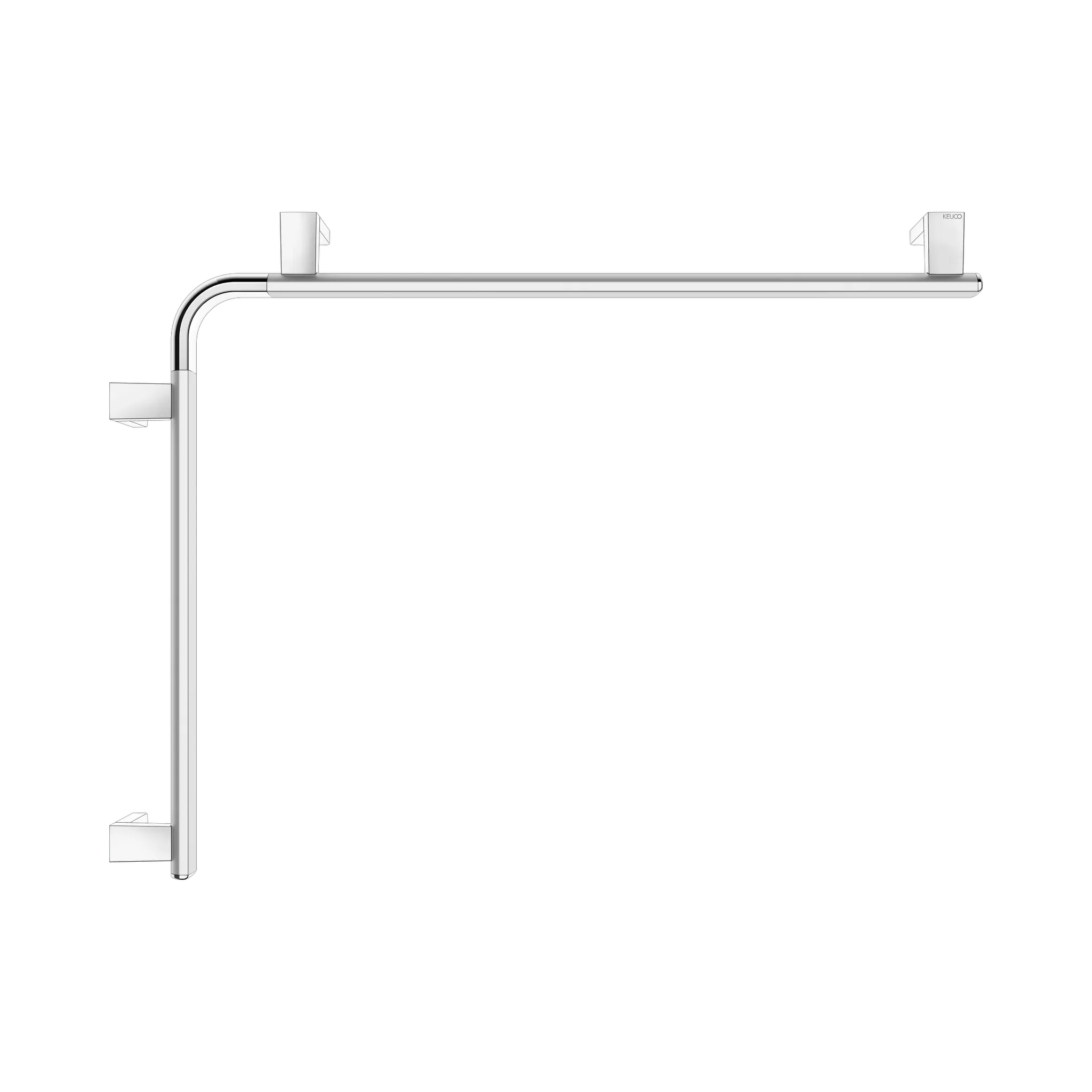 KEUCO Dusch- und Wannenhandlauf „Axess“ 80 cm Ausführung in Silber (eloxiert)