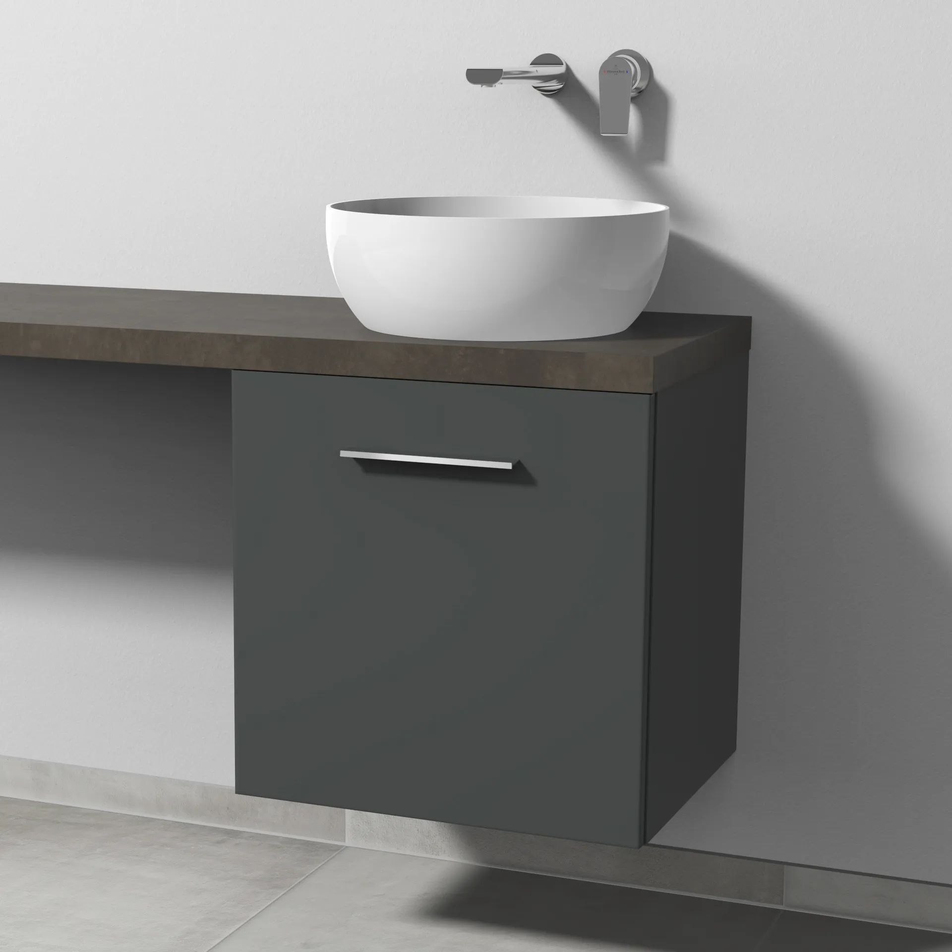 Sanipa Waschtischunterschrank „2morrow“ 500 × 510 × 420 mm in Anthrazit (matt) Sanipa Waschtischunterschrank „2morrow“ 500 × 510 × 420 mm in Anthrazit (matt)