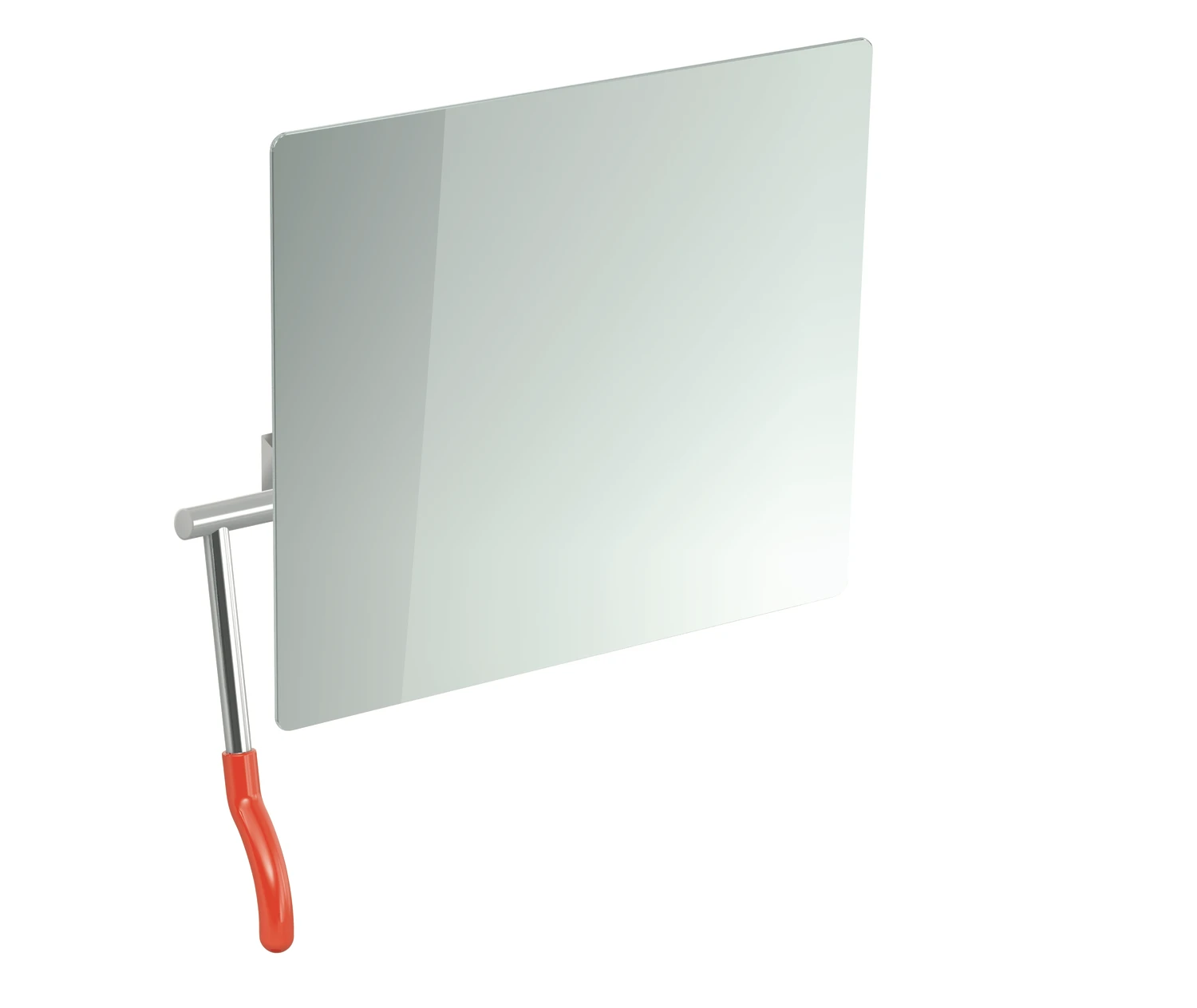 HEWI Kippspiegel „Serie 802 LifeSystem“ 72,5 × 74,1 cm in Koralle