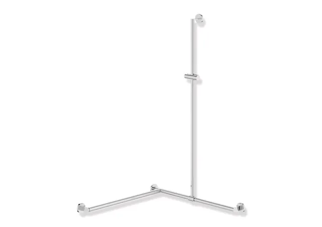 HEWI Duschhandlauf System 900 PG93, links, Edelstahl verchromt HEWI Duschhandlauf System 900 PG93, links, Edelstahl verchromt