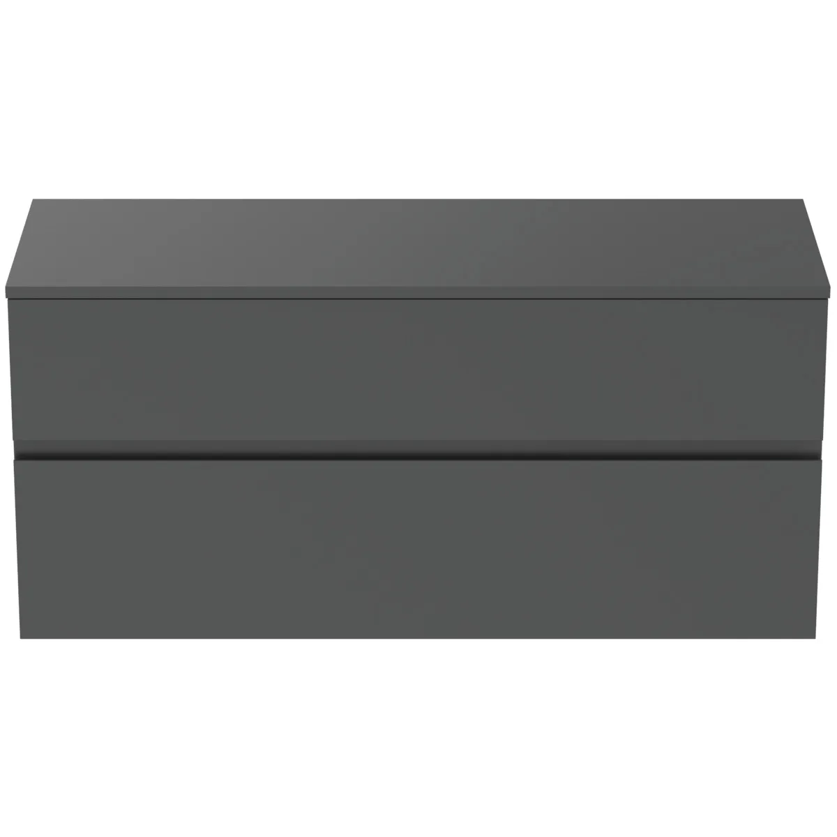 Ideal Standard Waschtischunterschrank Finesse 1202x440x558mm 2 Auszüge Anthrazit matt