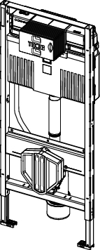 „TECEprofil“ WC-Modul mit Uni-Spülkasten, Bauhöhe 1120 mm