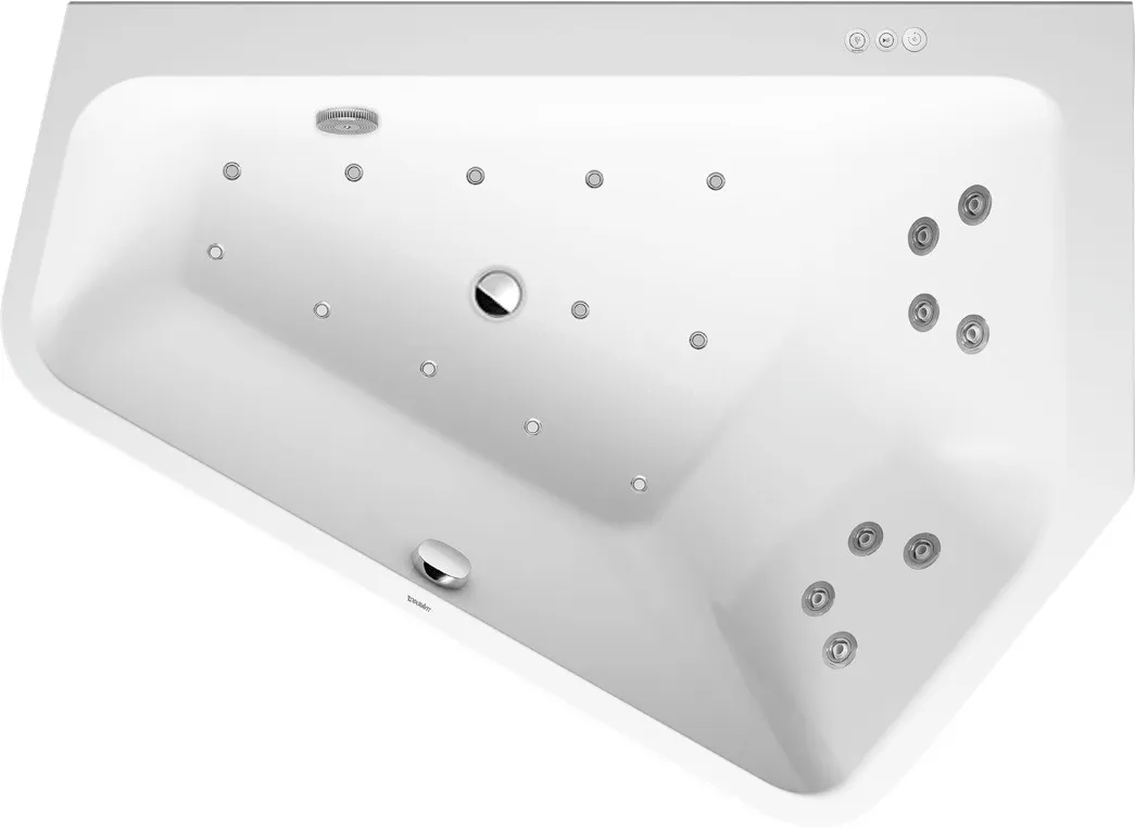 Duravit Whirlwanne „Paiova 5“ fünfeck 1770 × 1300 mm, rechts mit Combi-System P, in Weiß Ausführung: rechts / Größe: 177 × 130 cm / Whirlsystem: mit Combi-System P Duravit Whirlwanne „Paiova 5“ fünfeck 1770 × 1300 mm, rechts mit Combi-System P, in Weiß Ausführung: rechts / Größe: 177 × 130 cm / Whirlsystem: mit Combi-System P