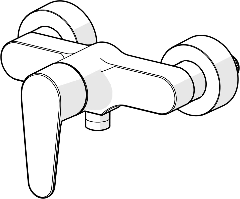 HansaVANTIS Duscharmatur Hansavantis 2022 EHM Brausebatterie 5245 Chrom