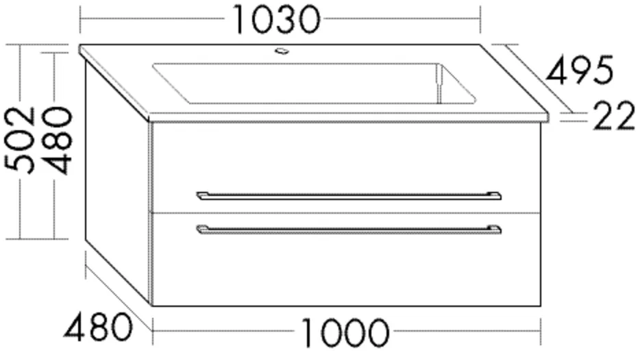 burgbad Badmöbelset „bel“ in Sandstein Solid Matt burgbad Badmöbelset „bel“ in Sandstein Solid Matt