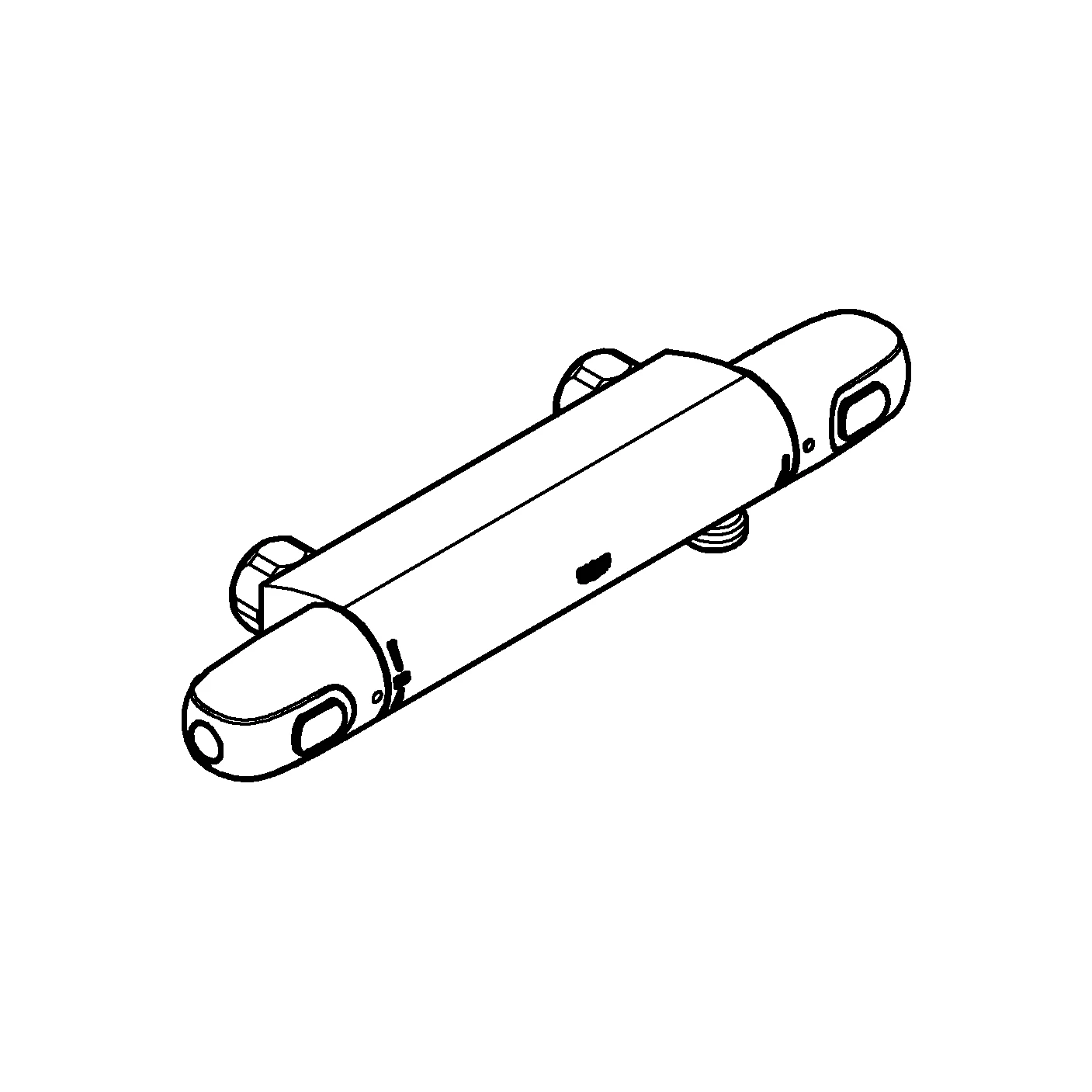 Thermostat-Brausebatterie Grohtherm 1000 34817_3, Wandmontage, ohne Anschlüsse, eigensicher, Professional Edition, chrom