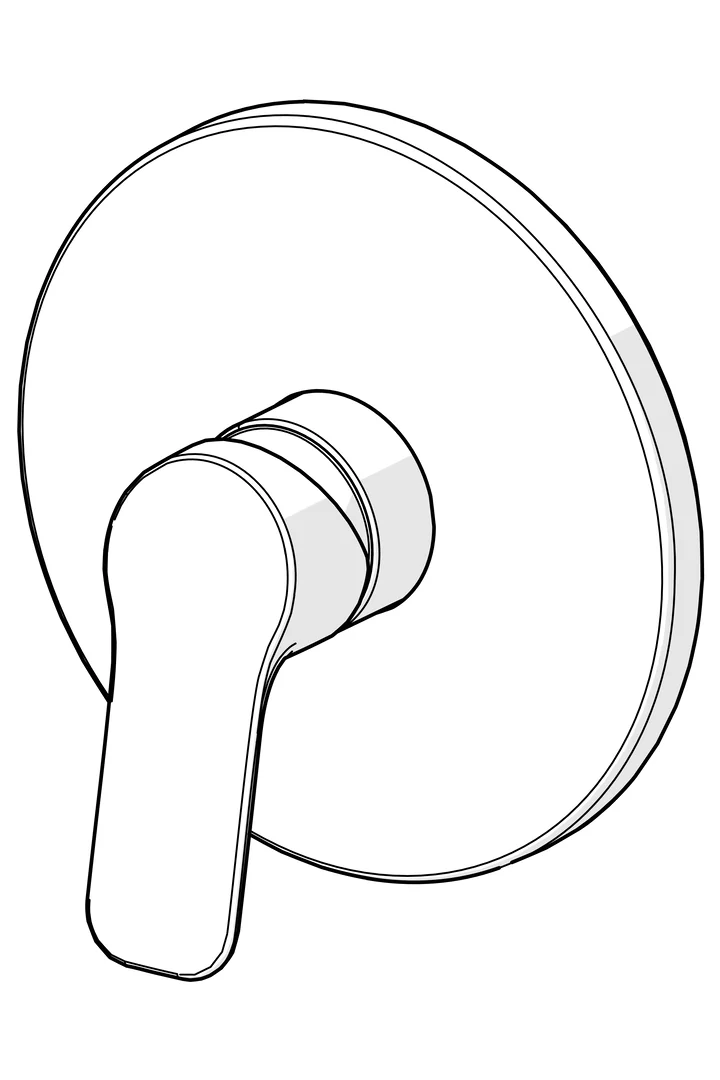 HansaBASIC Duscharmatur, Einhebelmischer, Chrom HansaBASIC Duscharmatur, Einhebelmischer, Chrom