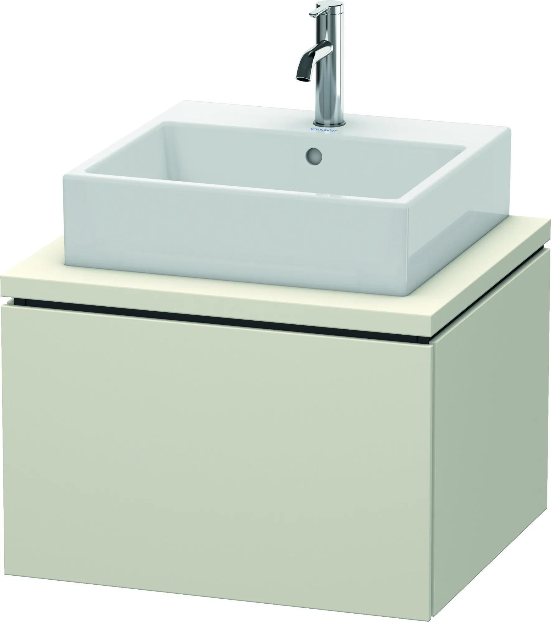 Duravit Waschtischunterschrank wandhängend „L-Cube“ 62 × 40 × 54,7 cm Taupe Matt Duravit Waschtischunterschrank wandhängend „L-Cube“ 62 × 40 × 54,7 cm Taupe Matt