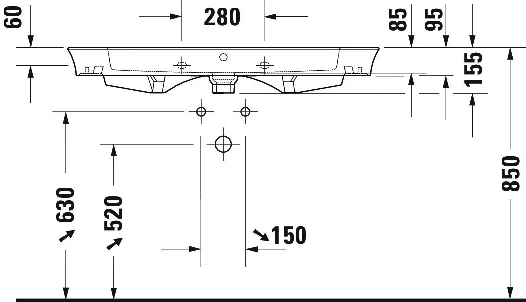 WT/MWT White Tulip, 1050mm, weiß mitÜL,1 HL,u.glasiert,Rückw.geschl. WT/MWT White Tulip, 1050mm, weiß mitÜL,1 HL,u.glasiert,Rückw.geschl.