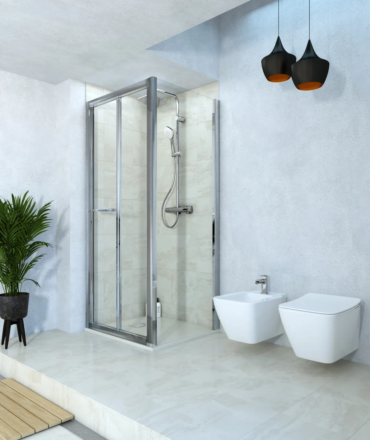 Bidetarmatur Edge, mit Ablaufgarnitur, Ausladung 115mm, Chrom Bidetarmatur Edge, mit Ablaufgarnitur, Ausladung 115mm, Chrom