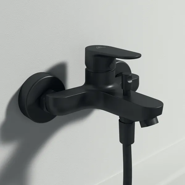 Ideal Standard Badearmatur Aufputz Cerafine O, Ausladung 155mm, Silk Black