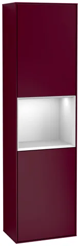 Villeroy & Boch Hochschrank „Finion“ 41,8 × 151,6 cm 2 Türen, Anschlag: links, inkl. Beleuchtung Anschlag links