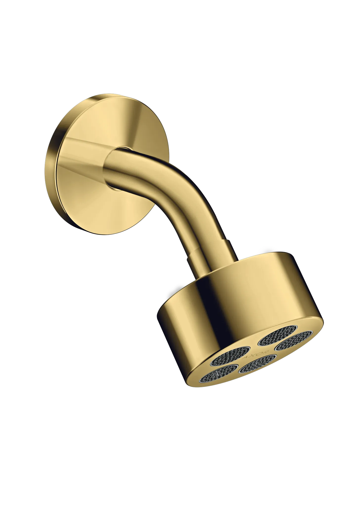 Hansgrohe AXOR One Kopfbrause 75 1jet EcoSmart mit Brausearm, Polished Gold Optic