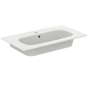 Möbelpaket i.life A mit Waschtisch 80cm und Unterschrank mit chrom Griff Weiß matt Möbelpaket i.life A mit Waschtisch 80cm und Unterschrank mit chrom Griff Weiß matt