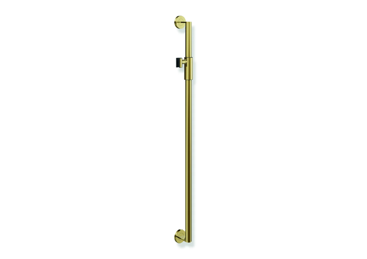 HEWI Brausehalterstange System 900, Edelstahl PVD, Achsmaß 1.100 mm, Durchmesser 32 mm, magnetischer Brausehalter, Farbe Gold glänzend HEWI Brausehalterstange System 900, Edelstahl PVD, Achsmaß 1.100 mm, Durchmesser 32 mm, magnetischer Brausehalter, Farbe Gold glänzend