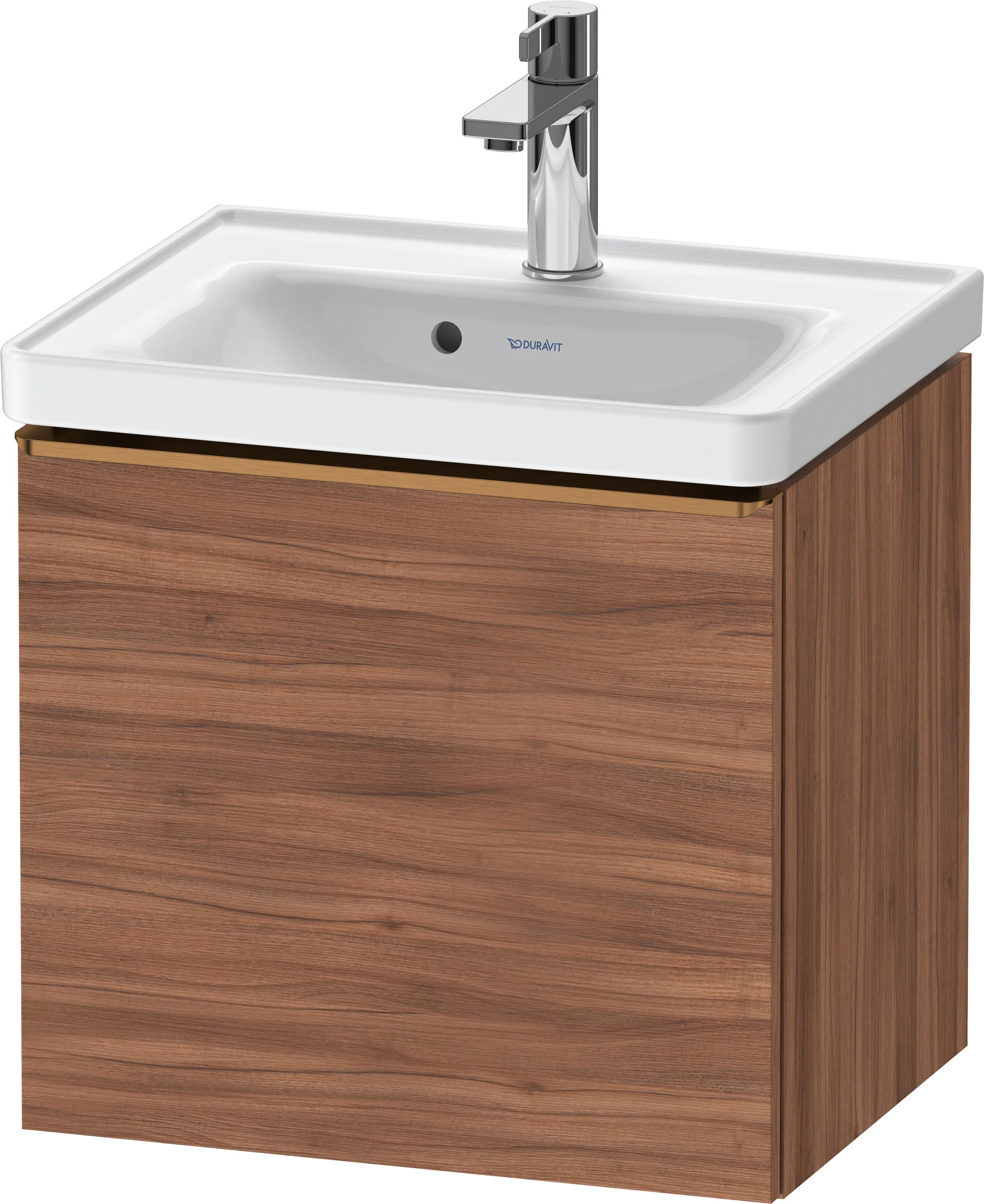 Duravit Waschtischunterschrank wandhängend „D-Neo“ 48,4 × 44 × 37,2 cm Nussbaum Natur