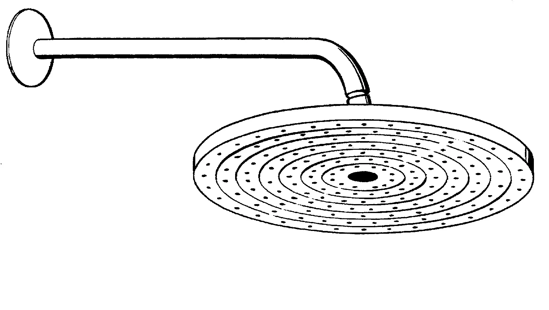 Tellerkopfbrause Raindance Air 240mm mit Brausearm chrom