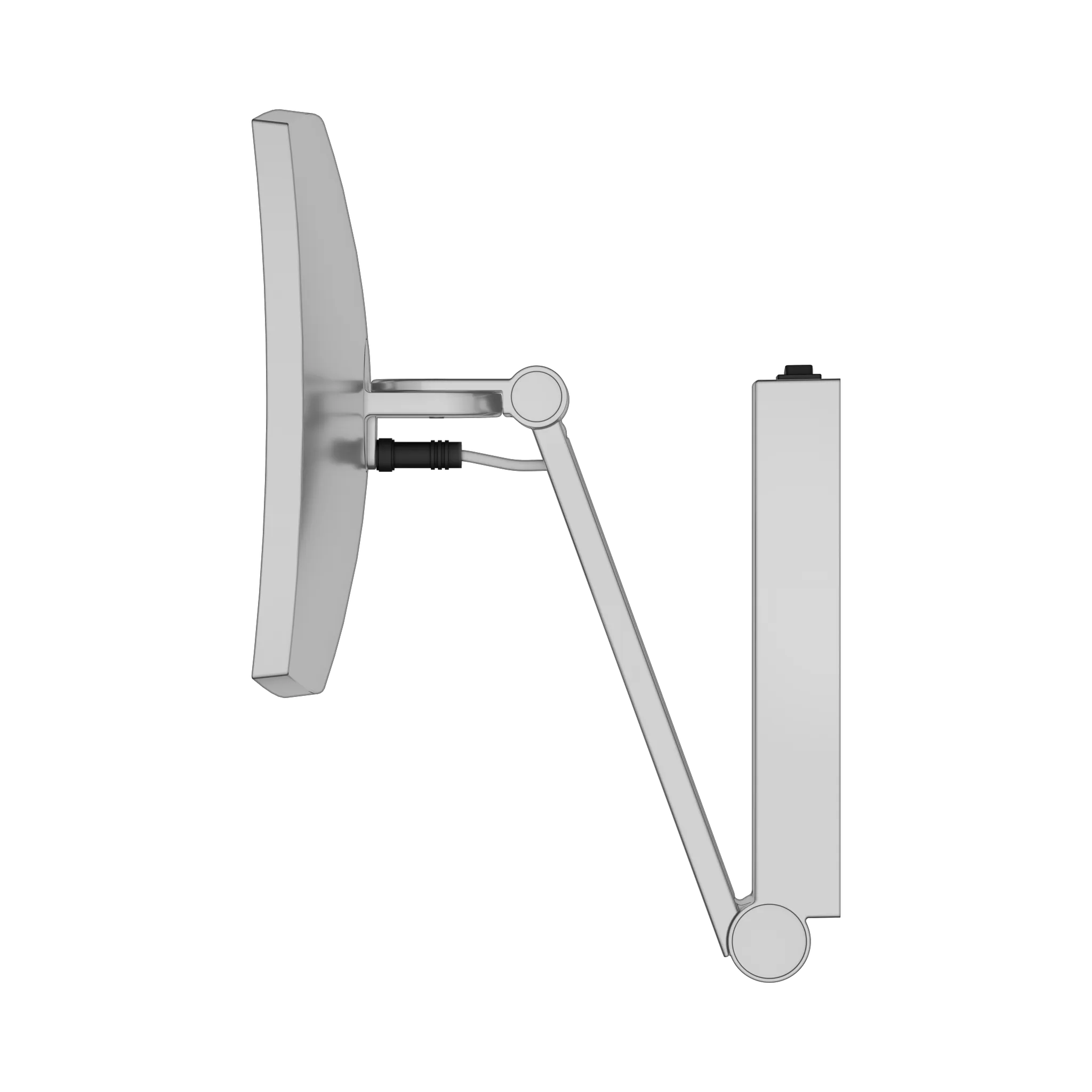 KEUCO Kosmetikspiegel iLook_move beleuchtet mit Wippschalter, eckig/beleuchtet mit Wippschalter Aluminium-finish KEUCO Kosmetikspiegel iLook_move beleuchtet mit Wippschalter, eckig/beleuchtet mit Wippschalter Aluminium-finish