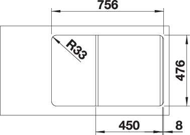 BLANCO LANTOS 45 S-IF Compact