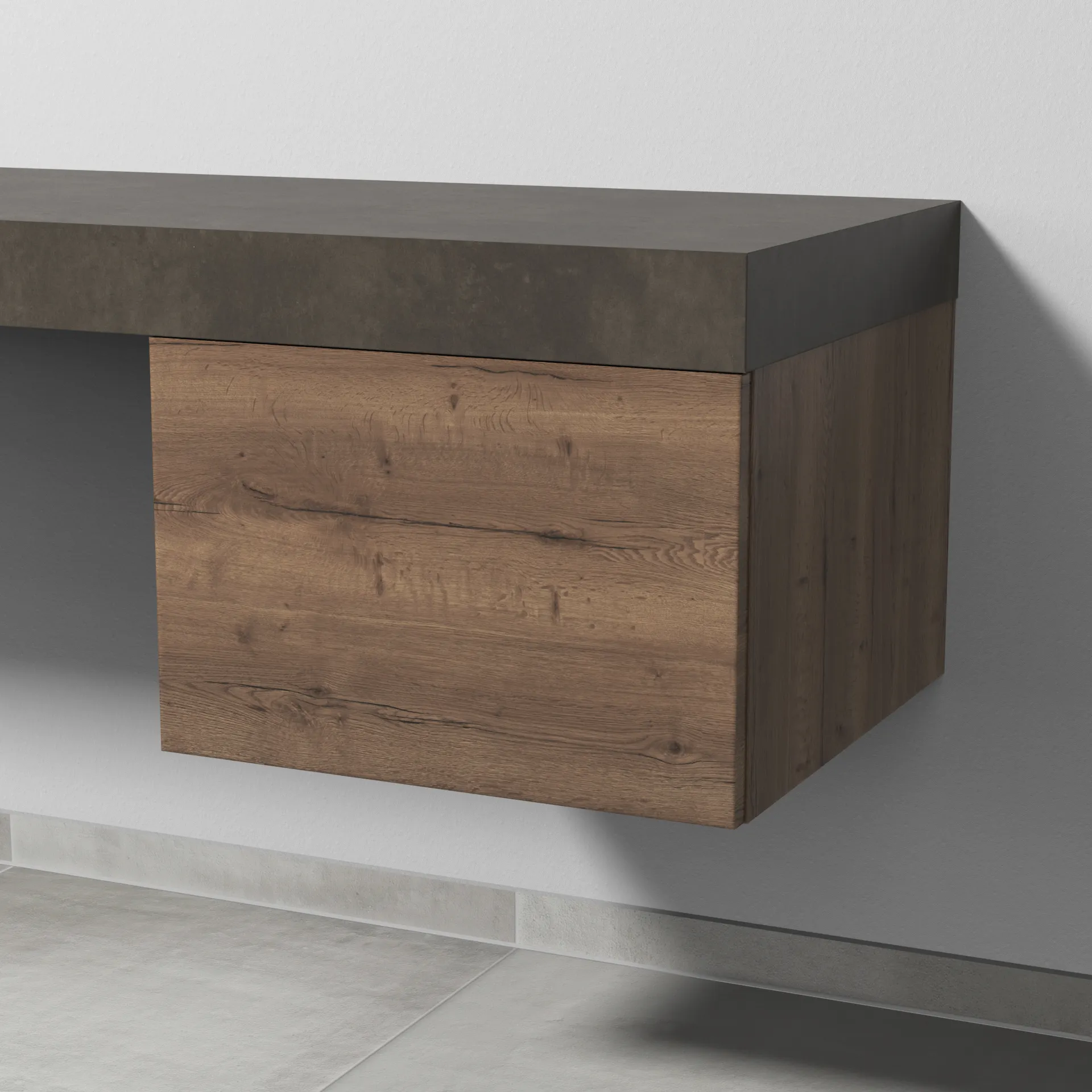 Sanipa Anbauschrank „2morrow“ 500 × 340 × 520 mm in Eiche Tabak