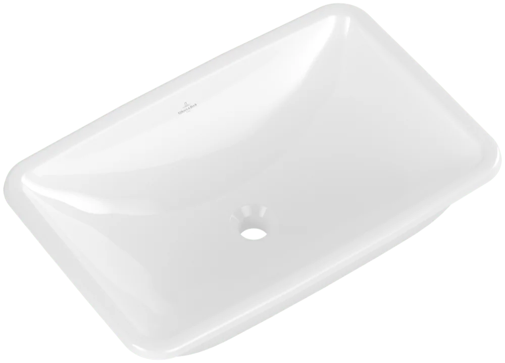 Villeroy & Boch Einbauwaschbecken Loop & Friends, 675x450x185mm, weiß Alpin, TitanCeram, glänzend, mit Überlauf Villeroy & Boch Einbauwaschbecken Loop & Friends, 675x450x185mm, weiß Alpin, TitanCeram, glänzend, mit Überlauf