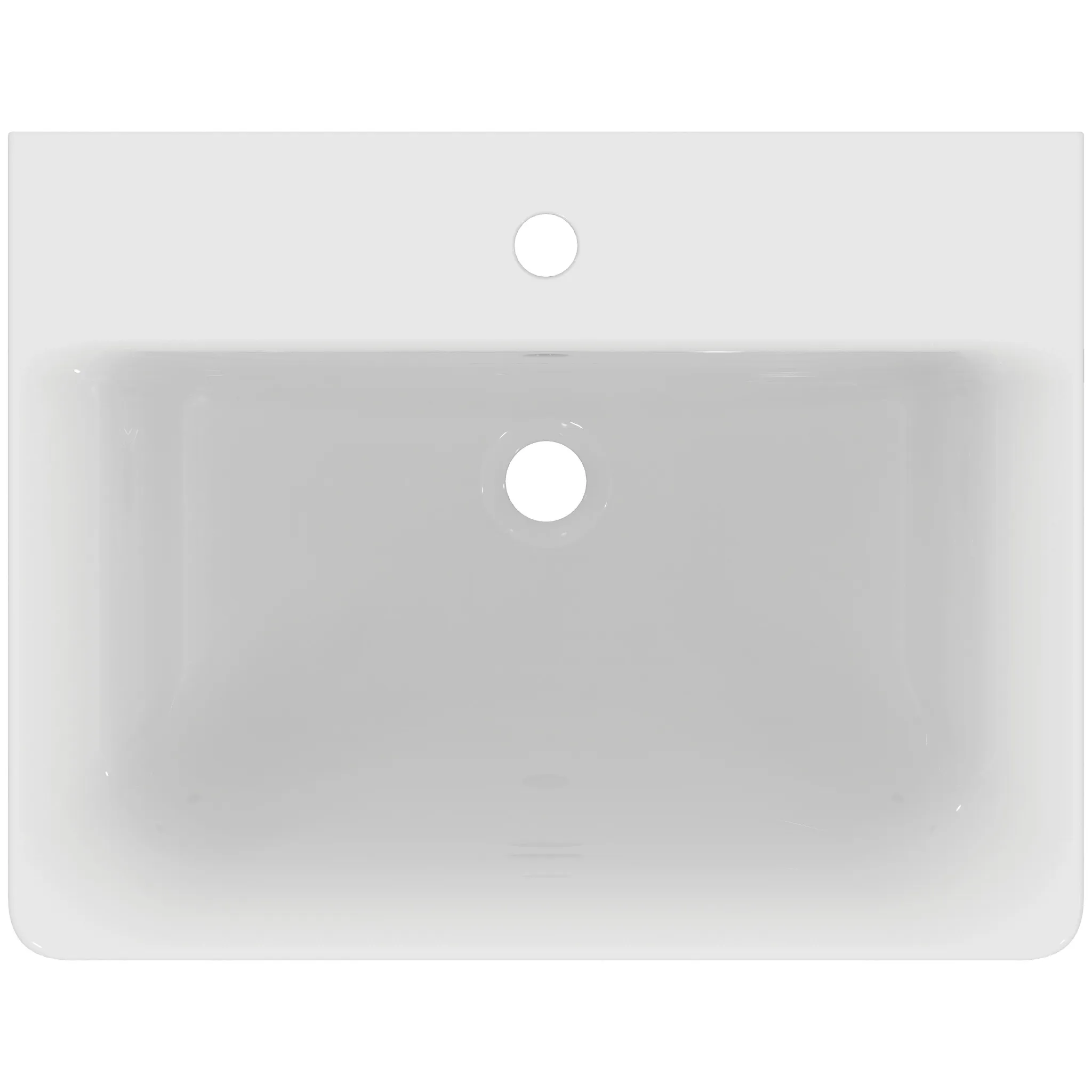 Ideal Standard Waschtisch Connect Cube, 1 Hahnloch, weiß, 600x460x175 mm