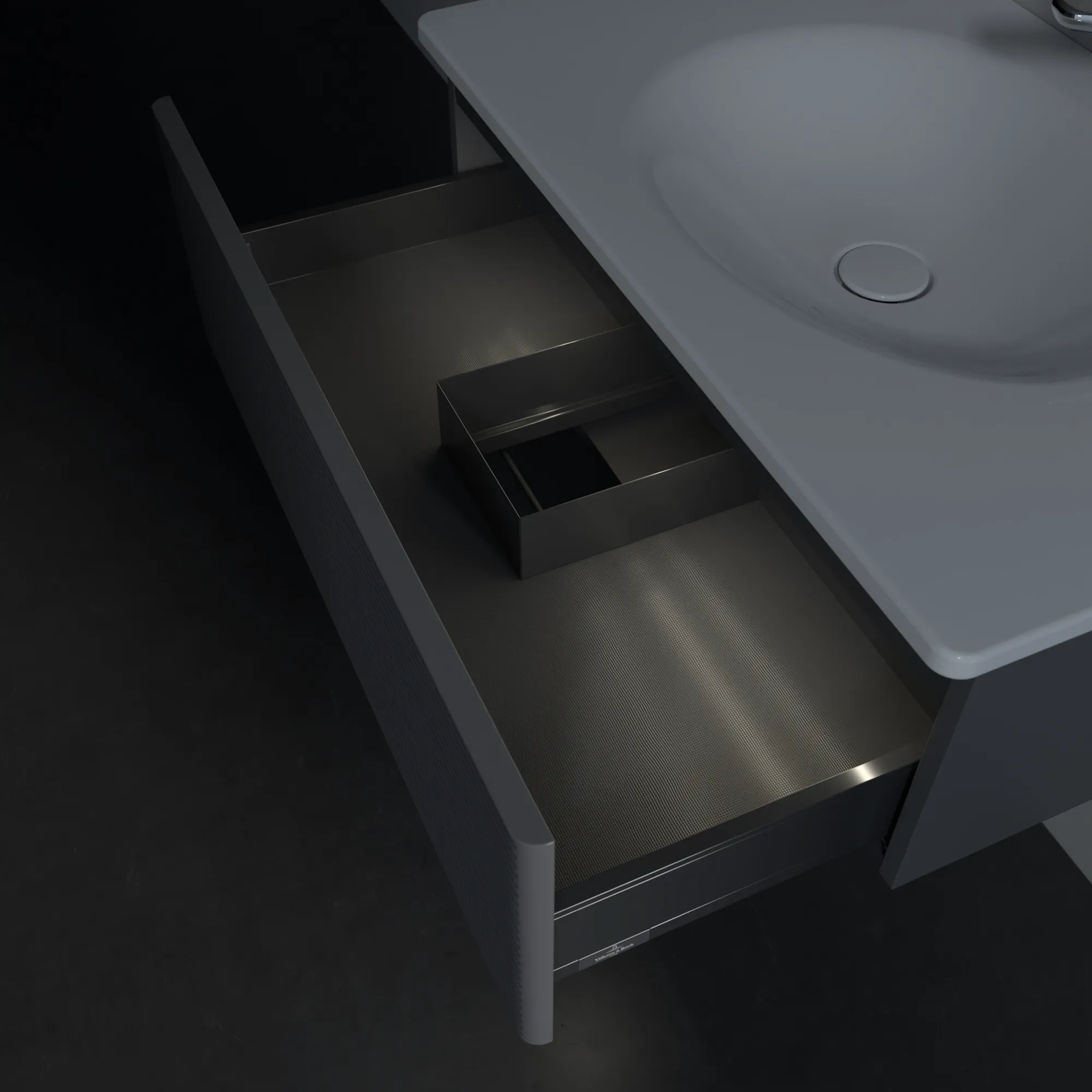 Villeroy & Boch Antao Unterschrank für Waschbecken, anthrazit