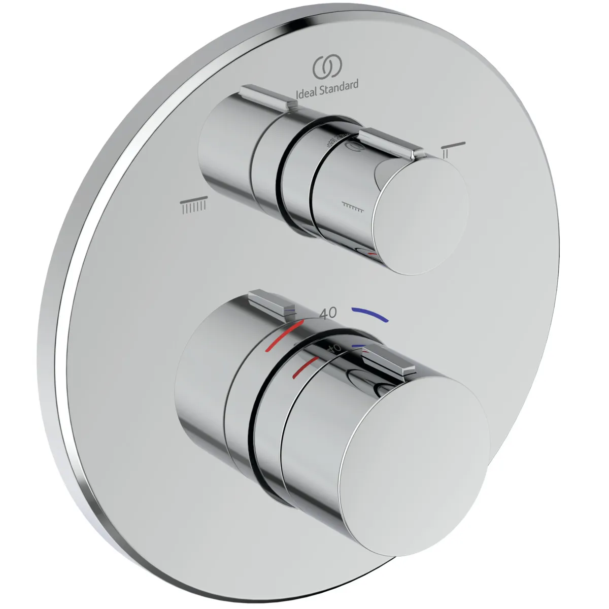 Ideal Standard Badethermostat Ceratherm T100 Unterputz Rosette Chrom 163 mm Ideal Standard Badethermostat Ceratherm T100 Unterputz Rosette Chrom 163 mm