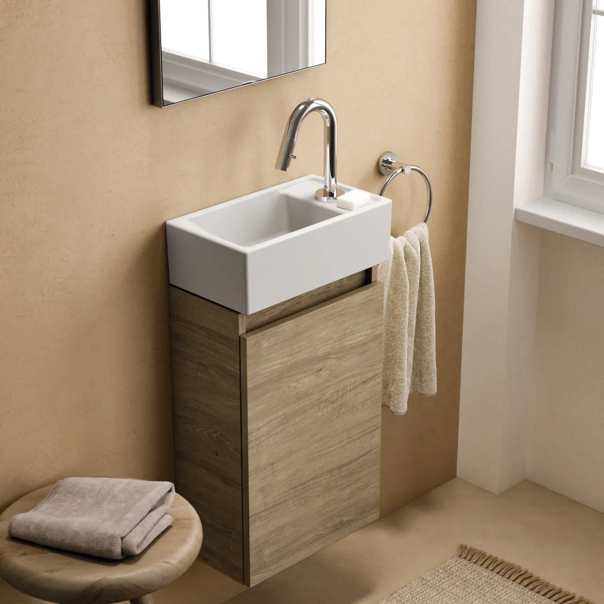 Ideal Standard Waschtischunterschrank „Eurovit+“ 35,4 × 55 × 20,2 cm Hamilton Eiche Ideal Standard Waschtischunterschrank „Eurovit+“ 35,4 × 55 × 20,2 cm Hamilton Eiche