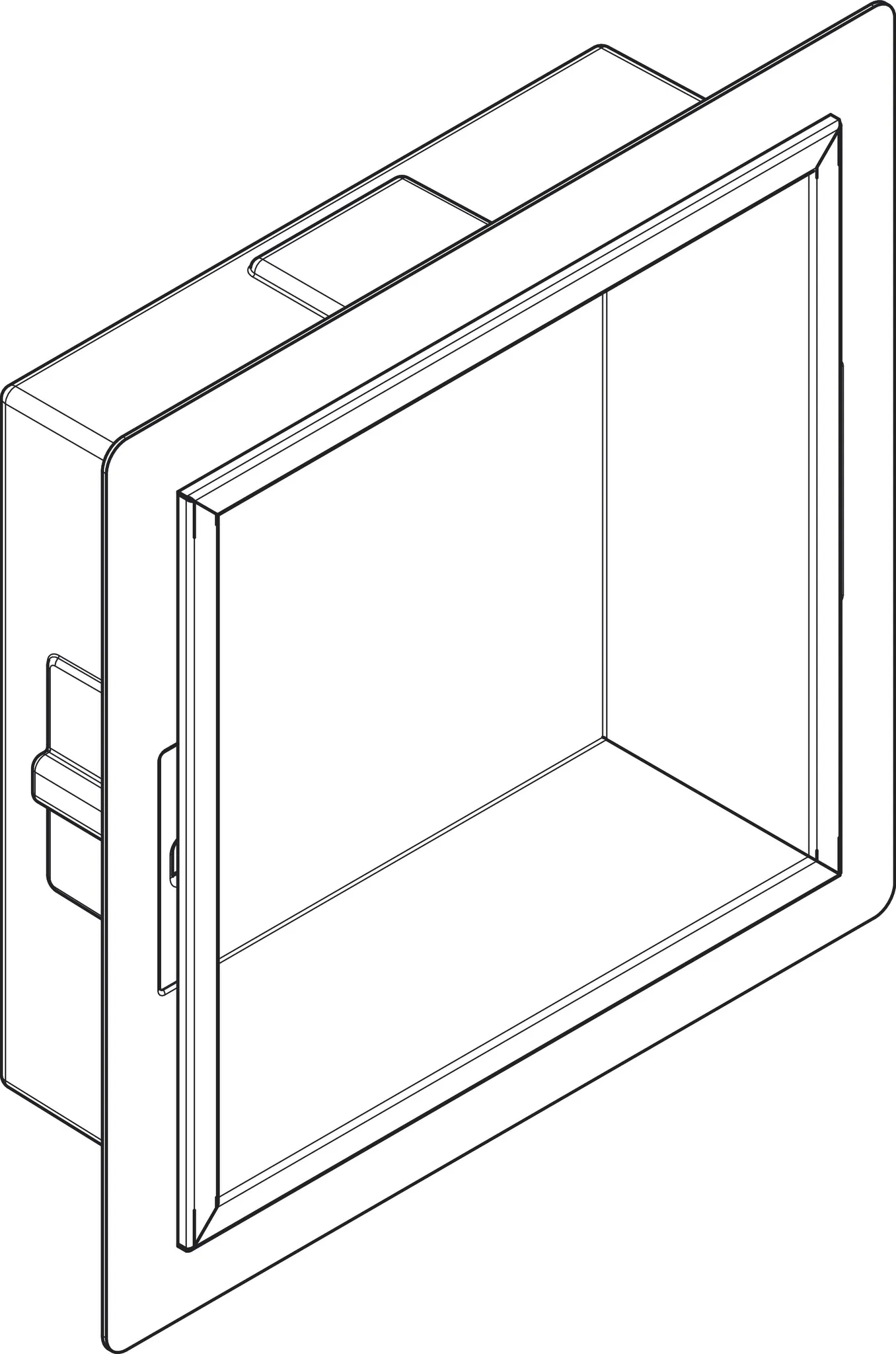 Hansgrohe XtraStoris Original Wandnische mit Rahmen 300/300/100, Mattweiß Hansgrohe XtraStoris Original Wandnische mit Rahmen 300/300/100, Mattweiß
