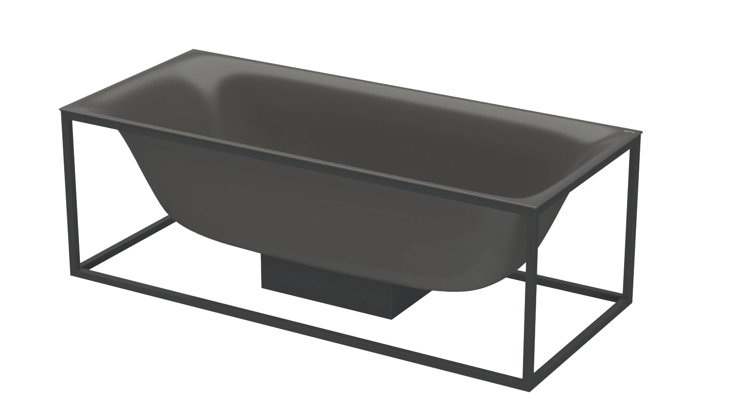 Bette Badewanne „BetteLux Shape“ rechteck 170 × 75 cm in Anthracite