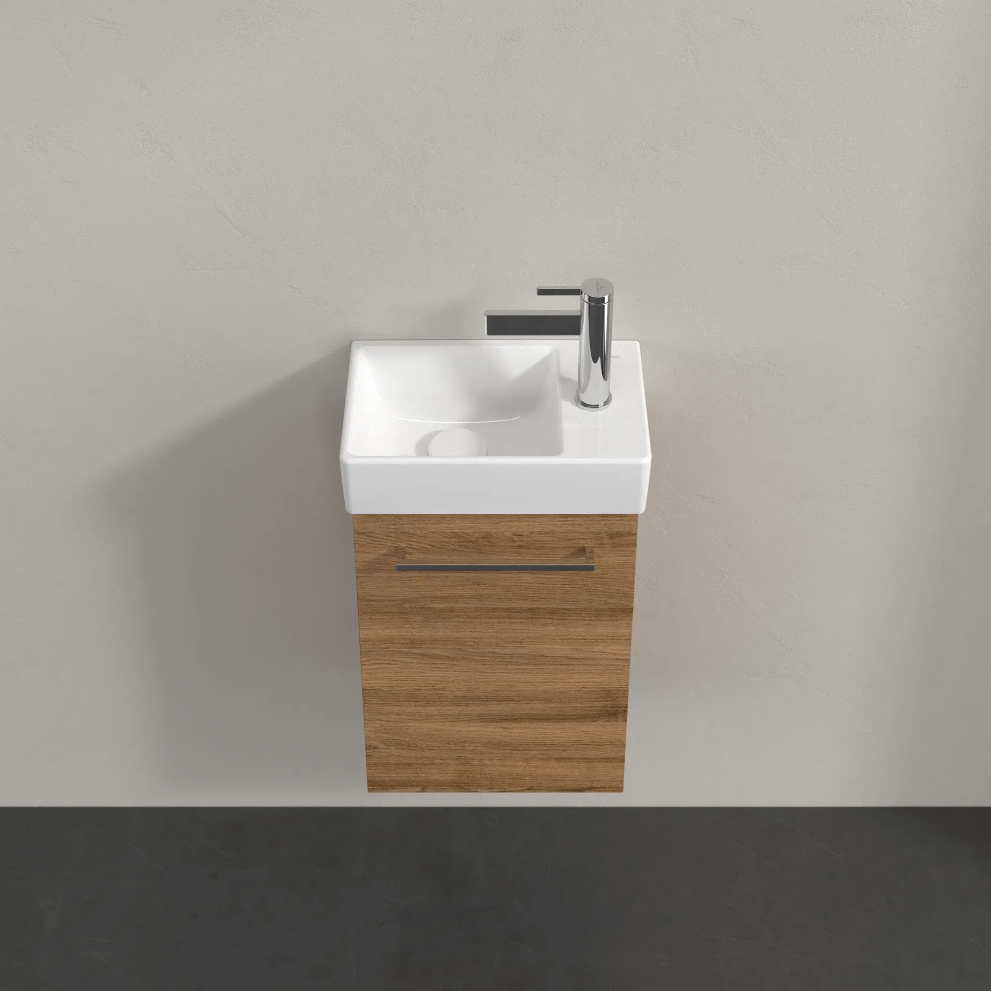 Villeroy & Boch Waschtischunterschrank mit Tür „Avento“ für Schrankwaschtisch 340 × 514 × 202 mm Kansas Oak, Anschlag links, Soft Closing, 1 Tür Villeroy & Boch Waschtischunterschrank mit Tür „Avento“ für Schrankwaschtisch 340 × 514 × 202 mm Kansas Oak, Anschlag links, Soft Closing, 1 Tür