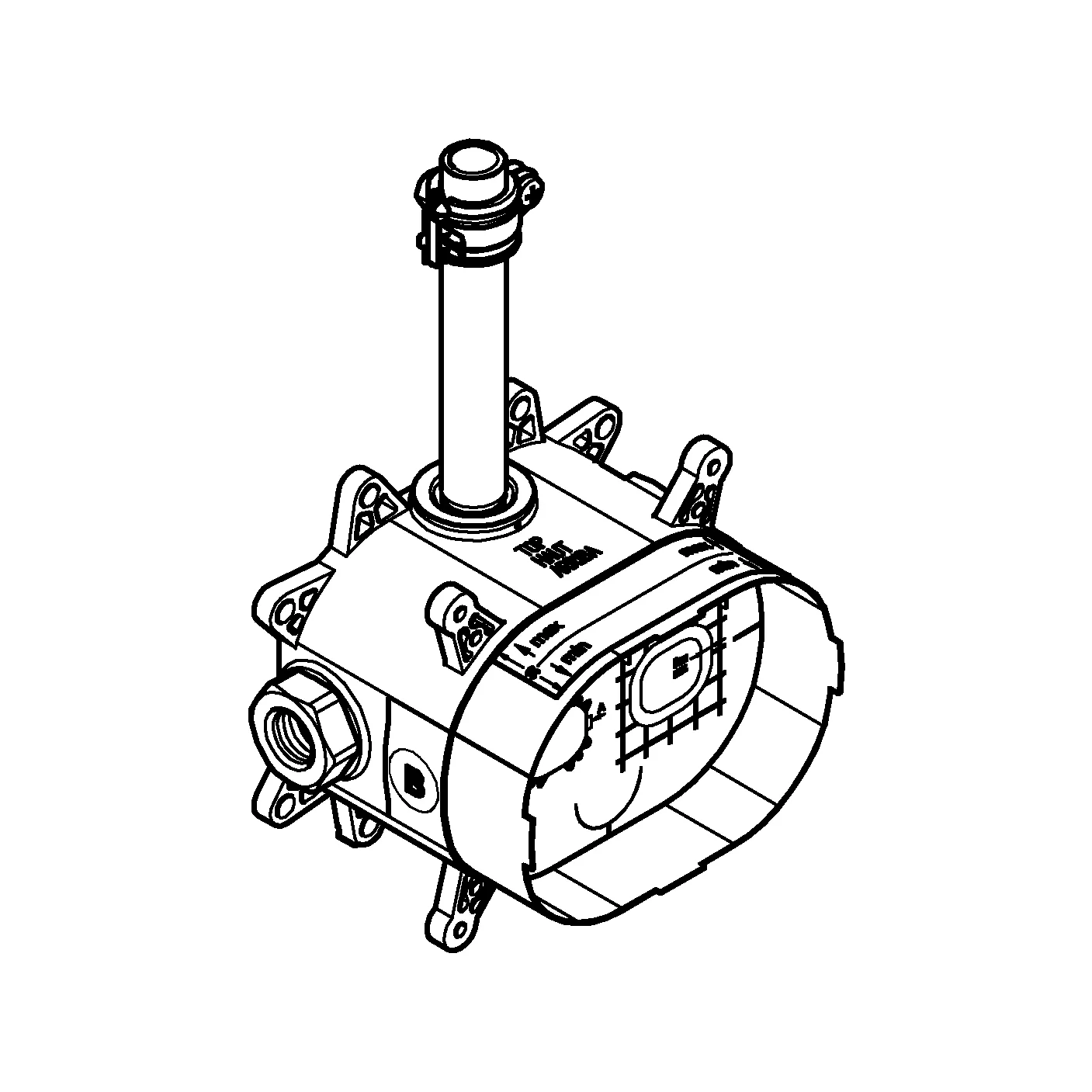 Grohe Rainshower 360 Rohbauset für Kopfbrause-Set 26 254 Grohe Rainshower 360 Rohbauset für Kopfbrause-Set 26 254