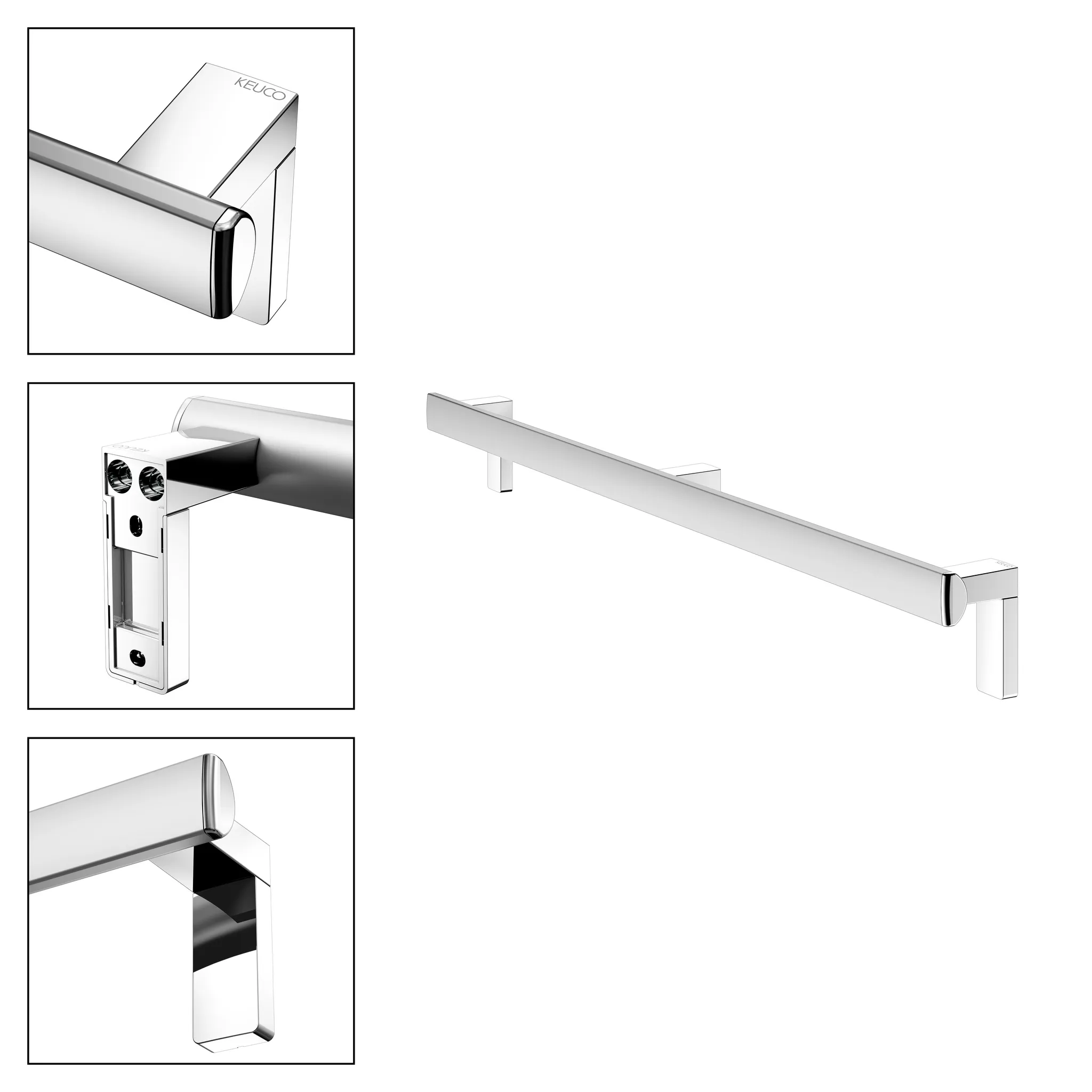 KEUCO Haltegriff „Axess“ 100 cm Ausführung in Silber (eloxiert)