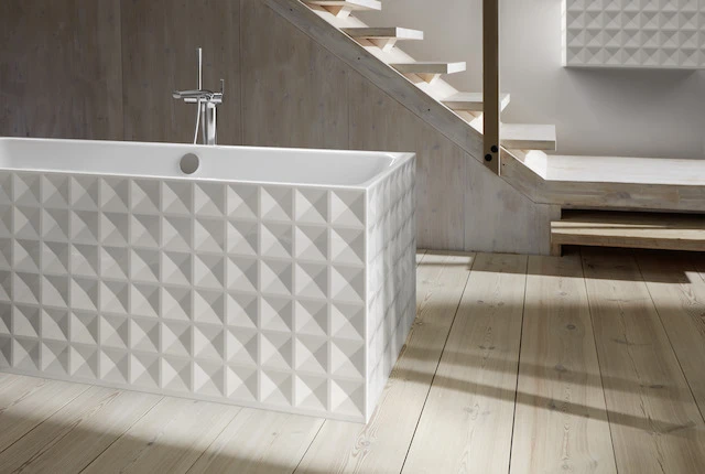 Bette Badewanne „BetteLoft Ornament“ freistehend rechteck 181 × 81 cm in Raven Bette Badewanne „BetteLoft Ornament“ freistehend rechteck 181 × 81 cm in Raven