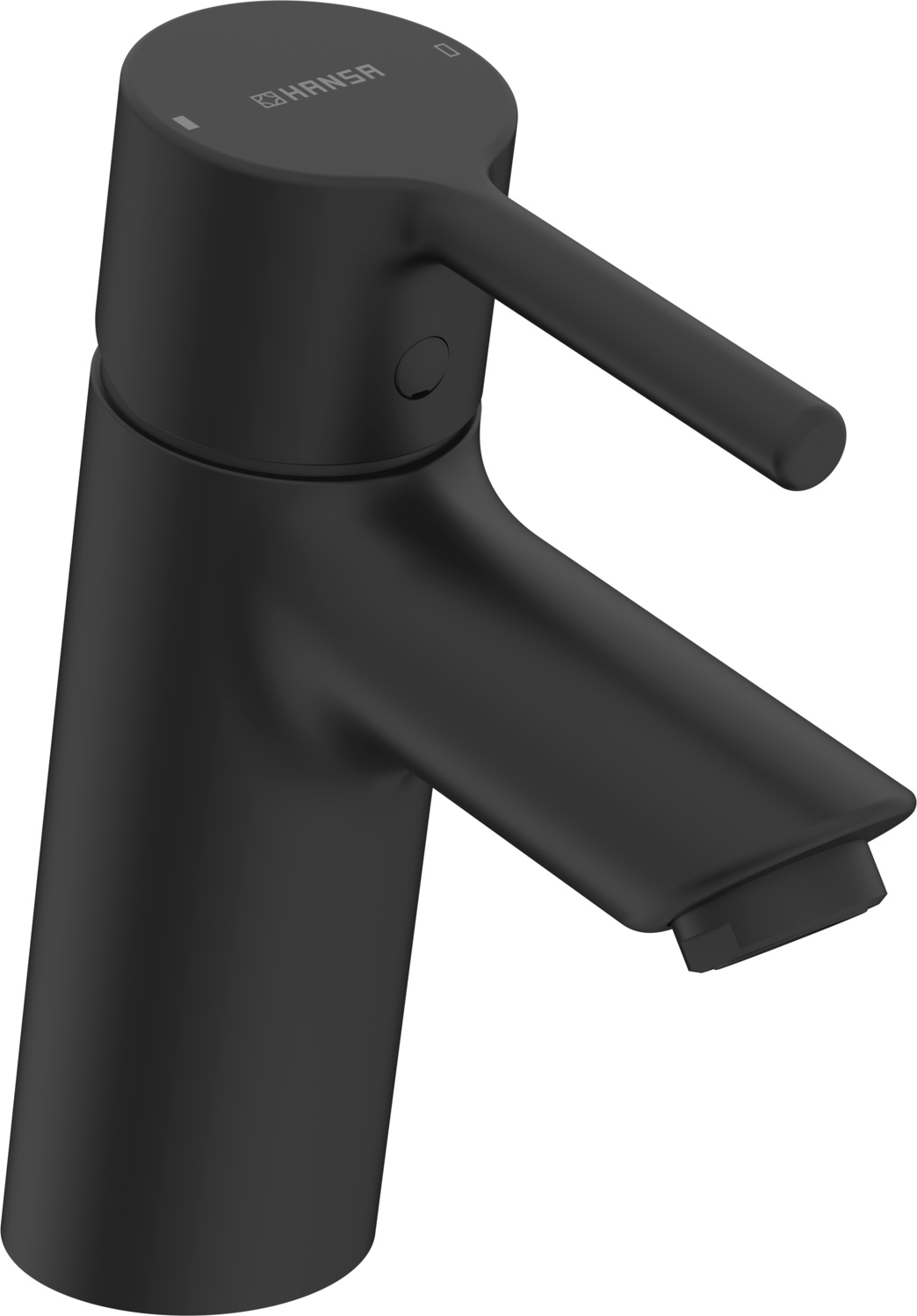Einhand-Waschtischarmatur „Vantis“ Ausladung 109 mm in Matt-Schwarz Einhand-Waschtischarmatur „Vantis“ Ausladung 109 mm in Matt-Schwarz