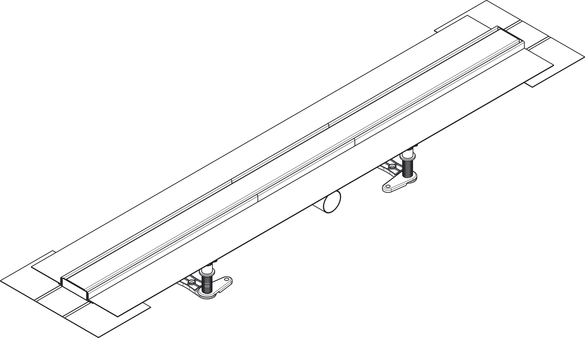 Hansgrohe RainDrain Compact Komplettset Duschrinne 1000mm Edelstahl gebürstet Hansgrohe RainDrain Compact Komplettset Duschrinne 1000mm Edelstahl gebürstet