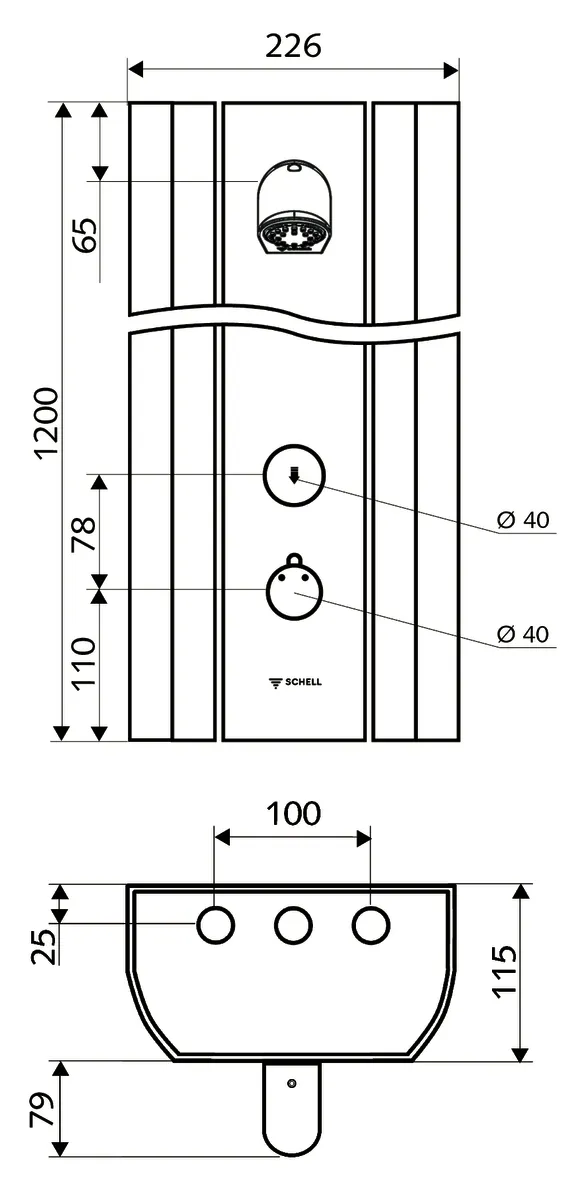 Duschpaneel LINUS DP-SC-T, Mischwasser, Thermostat, Selbstschluss, 2 RFV, 2 Vorfilter, Manuelle thermische Desinfektion, Duschkopf COMFORT Flex, 2x DN 15 G 1/2 AG, B 226 mm x H 1200 mm x T 115 mm, Aluminium gebürstet, eloxiert Duschpaneel LINUS DP-SC-T, Mischwasser, Thermostat, Selbstschluss, 2 RFV, 2 Vorfilter, Manuelle thermische Desinfektion, Duschkopf COMFORT Flex, 2x DN 15 G 1/2 AG, B 226 mm x H 1200 mm x T 115 mm, Aluminium gebürstet, eloxiert