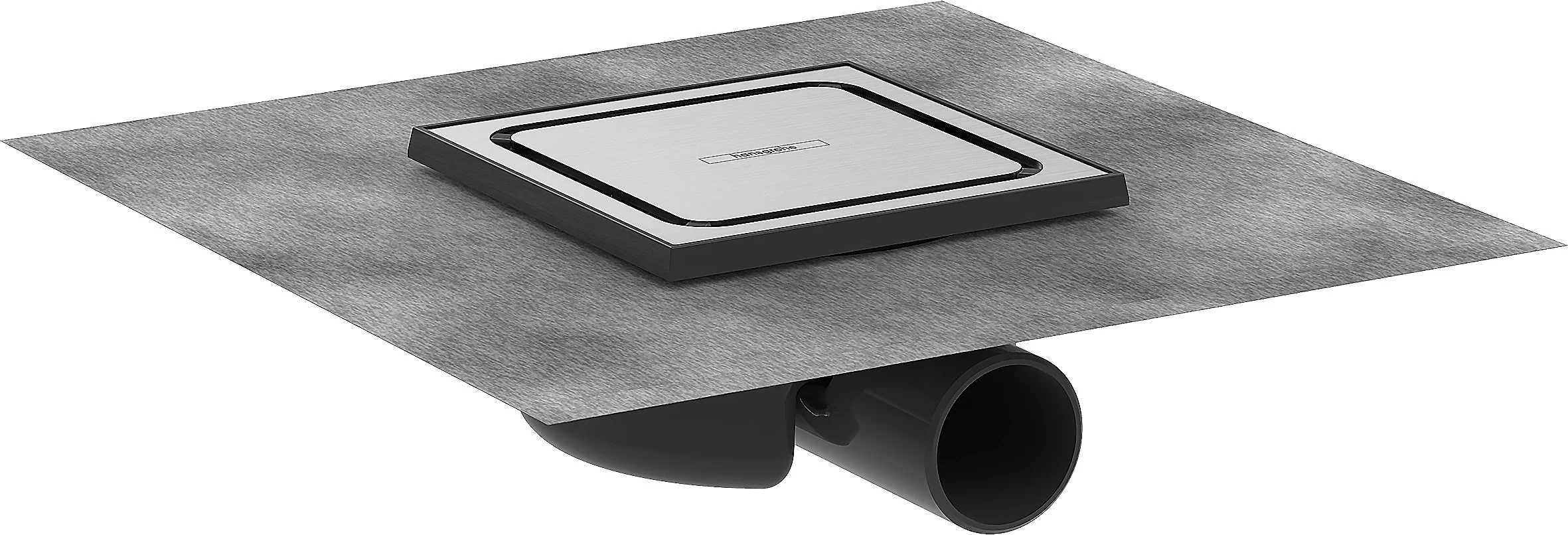 Hansgrohe RainDrain Spot Komplettset Punktablauf 150x150 mm Edelstahl V2A, waagrecht vormontiert, senkrecht einsetzbar, bis zu 35 l/min Ablaufleistung Hansgrohe RainDrain Spot Komplettset Punktablauf 150x150 mm Edelstahl V2A, waagrecht vormontiert, senkrecht einsetzbar, bis zu 35 l/min Ablaufleistung
